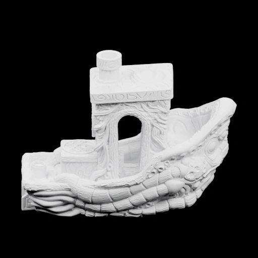 Корабль с башней