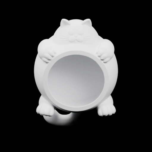 Фигурка кота с горшком