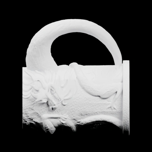 Замок с декоративным элементом