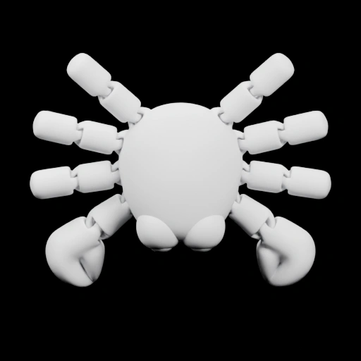 Краб с подвижными конечностями