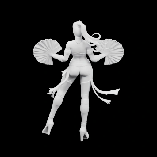 Фигурка с веерами