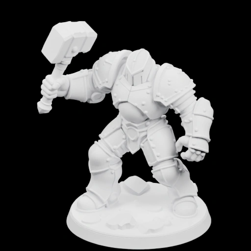 Фигурка воина с молотом