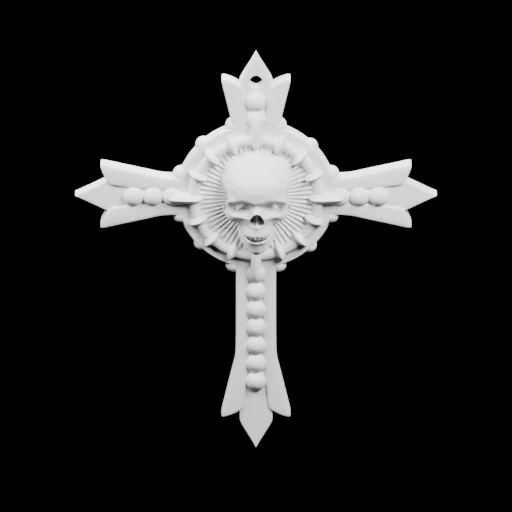 Крест с черепом