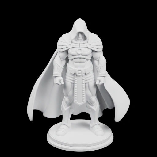 Фигурка воина в капюшоне