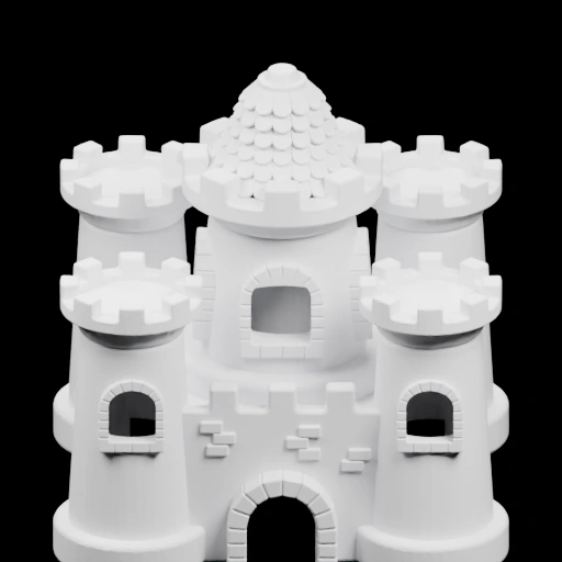 Замок с башнями