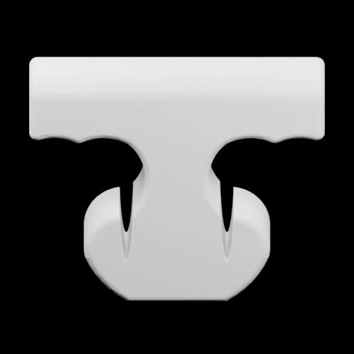 Буква Т с вырезами