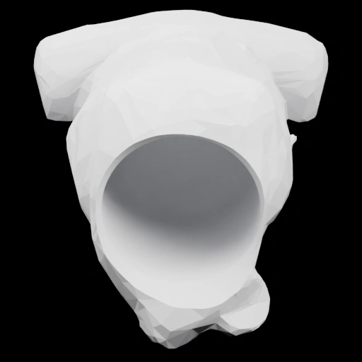 Форма с отверстием