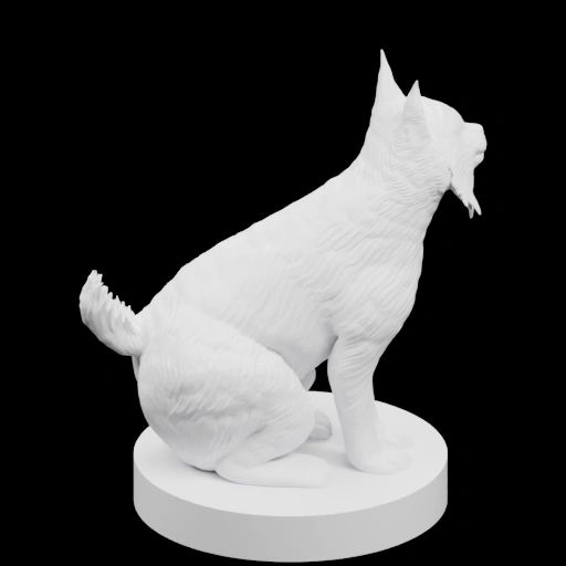 Сидячая фигурка лисы