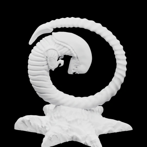 Спиральная фигура с головой