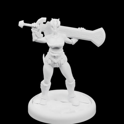 Фигурка воина с молотом