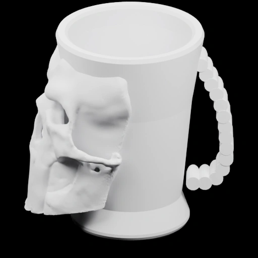 Кружка с черепом