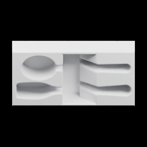 Крепёжная пластина с выемками