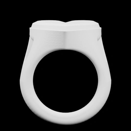 Кольцо с подвеской