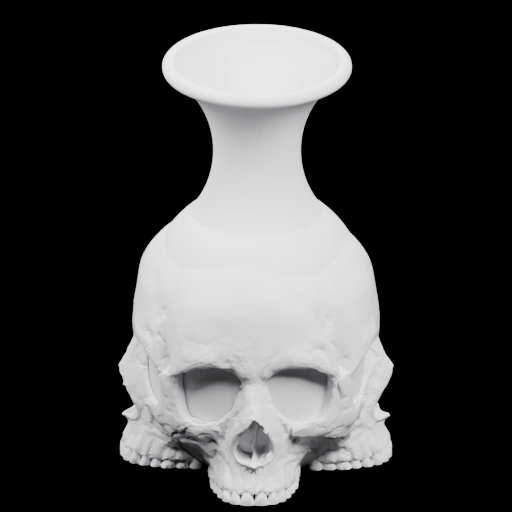 Ваза с черепом