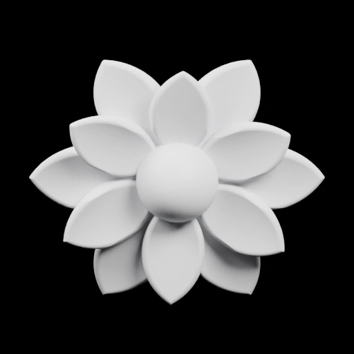 Декоративный элемент в виде цветка