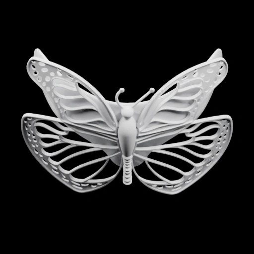 Бабочка с прозрачными крыльями