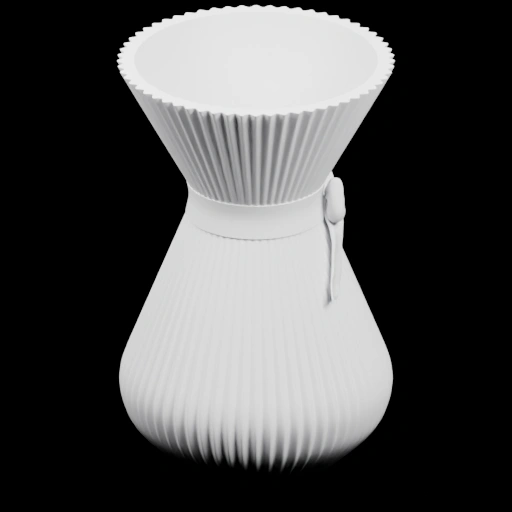 Ваза с ребристым корпусом