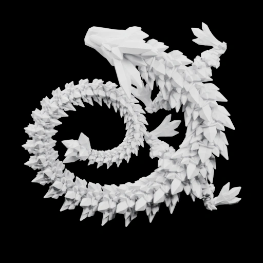 Дракон из листьев