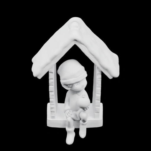 Детская качалка с домиком