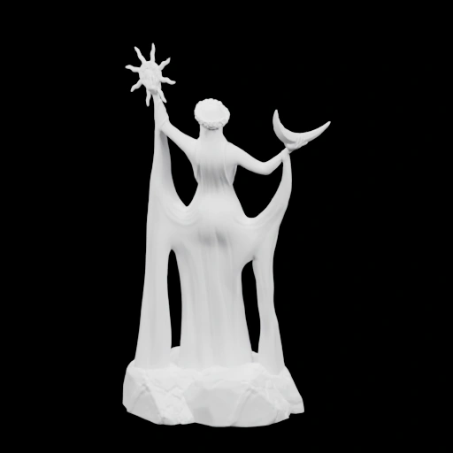 Статуя с символами