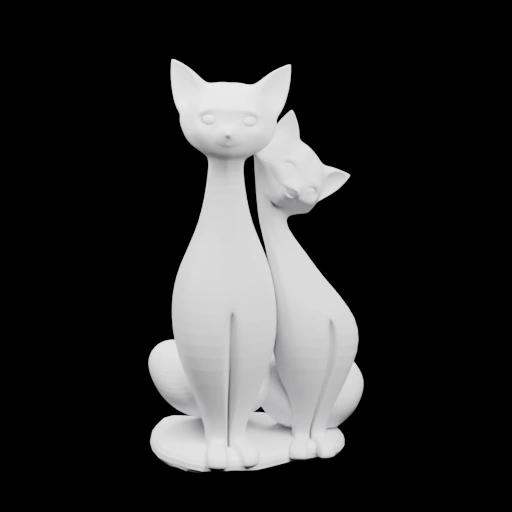 Сидячая фигурка кота