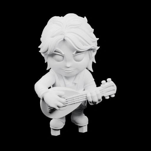 Фигурка музыканта с гитарой
