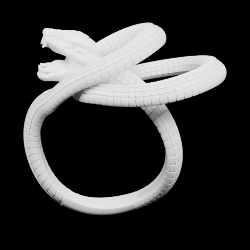 Кольцо с завитком