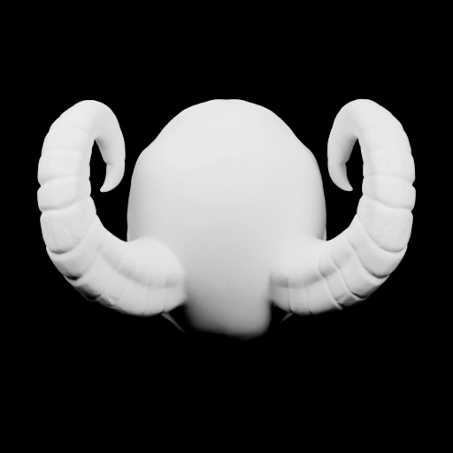 Голова с рогами