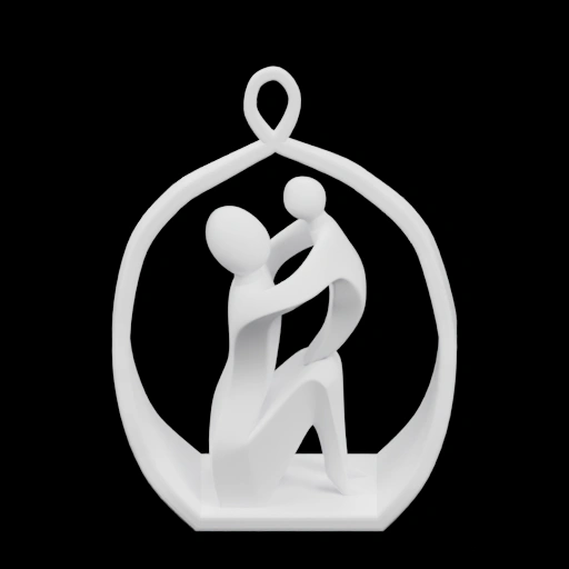 Фигурка в овальной рамке