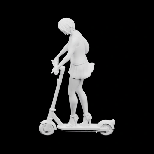 Фигура на скутере