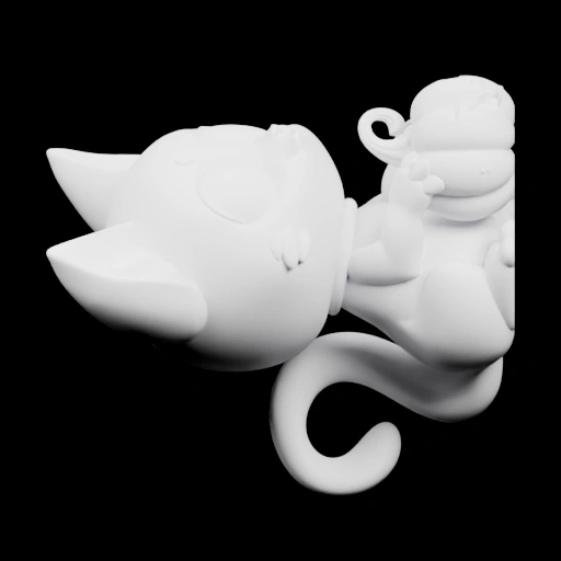 Фигурка кота с хвостом