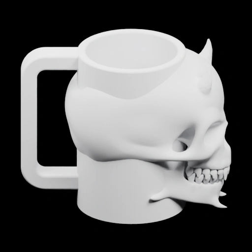 Кружка в виде черепа