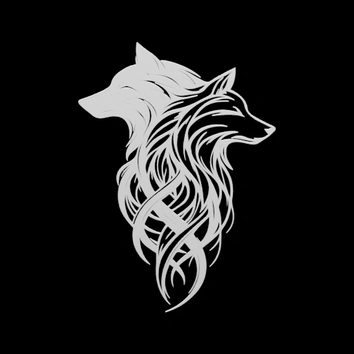 Стилизованная фигура волка