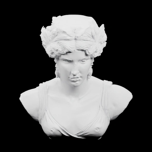 Бюст с венком