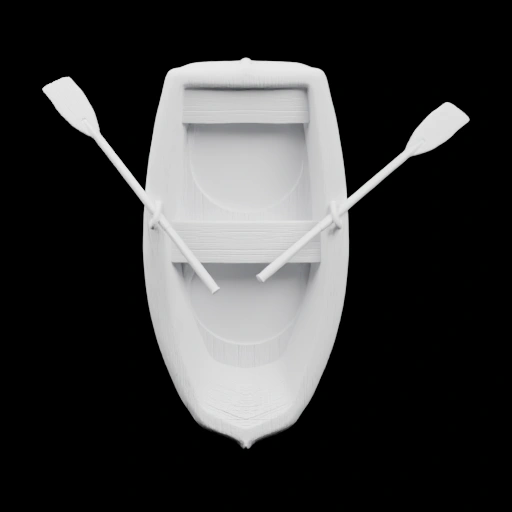 Лодка с веслами