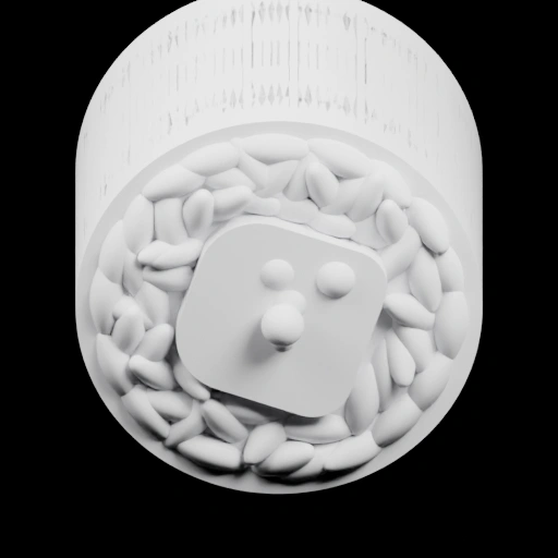 Круглая подставка с декором