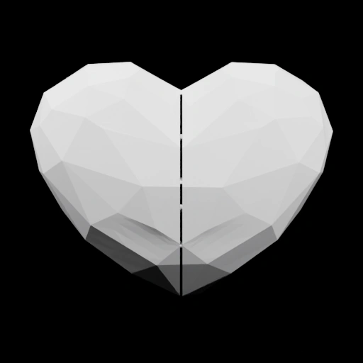 Сердце в стиле полигональной графики