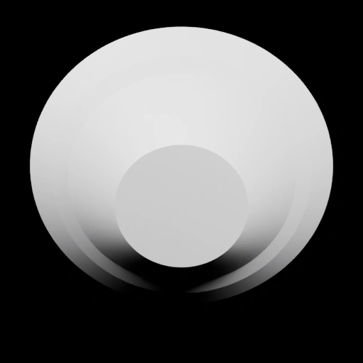 Круглая подставка с вдавленным центром