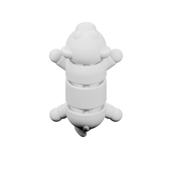 Забавная фигурка обезьянки с поднятыми лапами