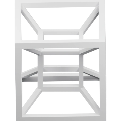 Скульптура из вложенных кубических рамок