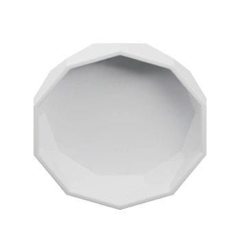 Низкий поднос с восьмиугольными гранями