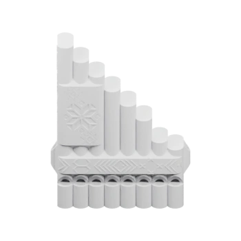 пан‑флейты с набором трубок и декоративным рельефом