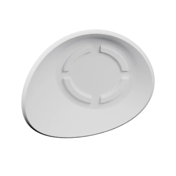 Неглубокое круглое блюдо с центральной выемкой и опорным кольцом