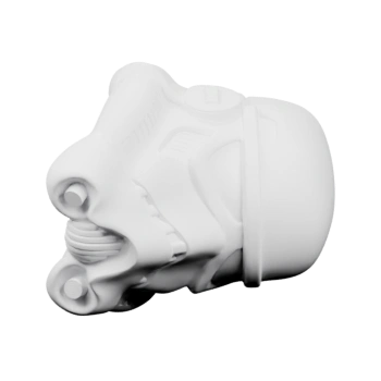 Детализированная модель шлема в стиле научной фантастики