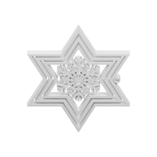 Орнамент «Снежинка-звезда»