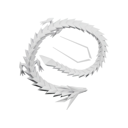 Орнамент в виде шипастого змея