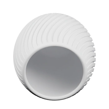 Кашпо со спиральной текстурой и круглым верхним отверстием для небольших растений