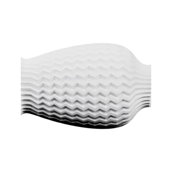 Низкая ваза с волнообразной текстурой