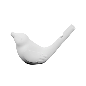 Маленькая фигурка птички с поднятым хвостом и округлым корпусом