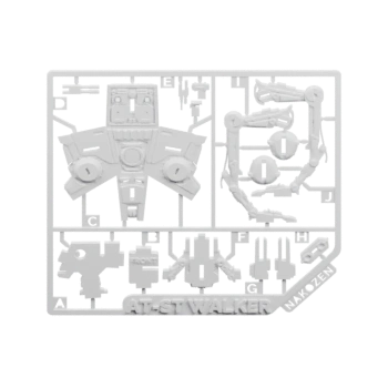 Комплект деталей на литнике для сборки, версия v1